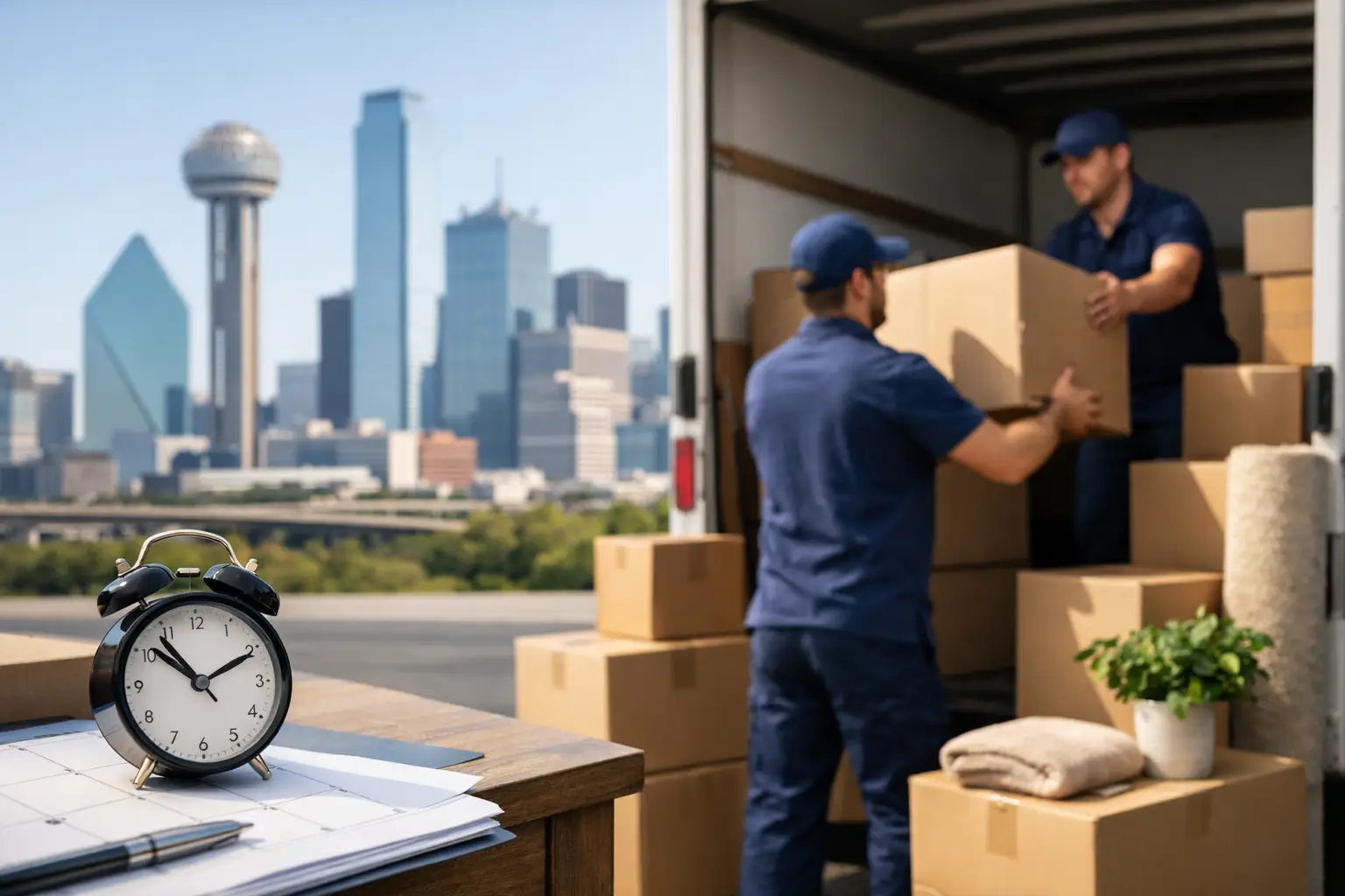 When Should Movers Be Booked for a DFW Move?