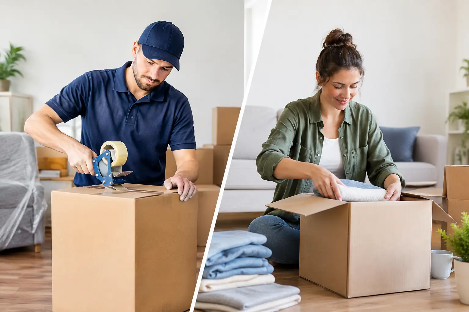 Full Packing Versus Self Packing: Which Fits?